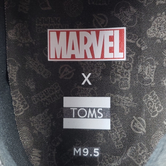 Marvel X Toms Limited Edition Printed Logos Shoes - Picture 10 of 10